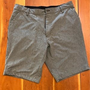Men’s Kenneth Cole tech shorts in Heather grey (stretch) 33W